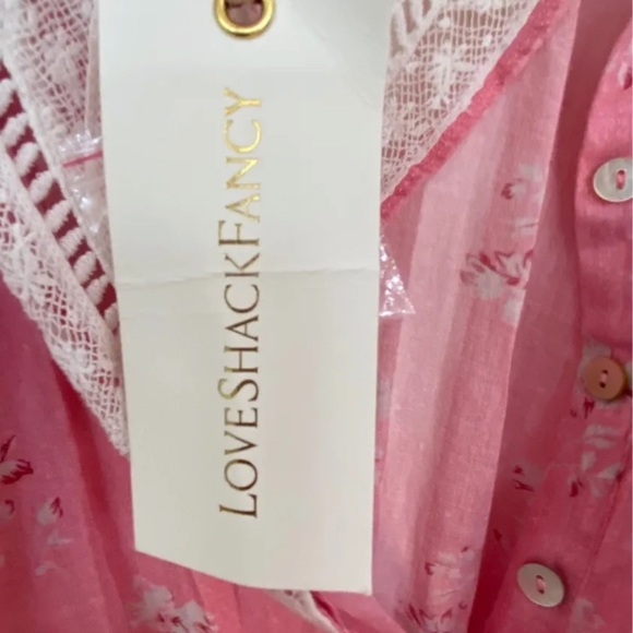 Loveshackfancy Viola Dress in Pink - Picture 4 of 6